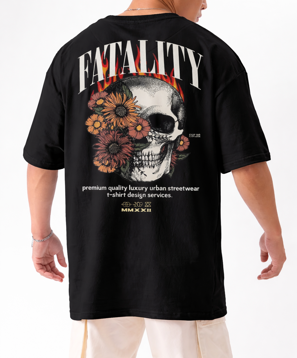 Fatality Skull Oversized T-Shirt