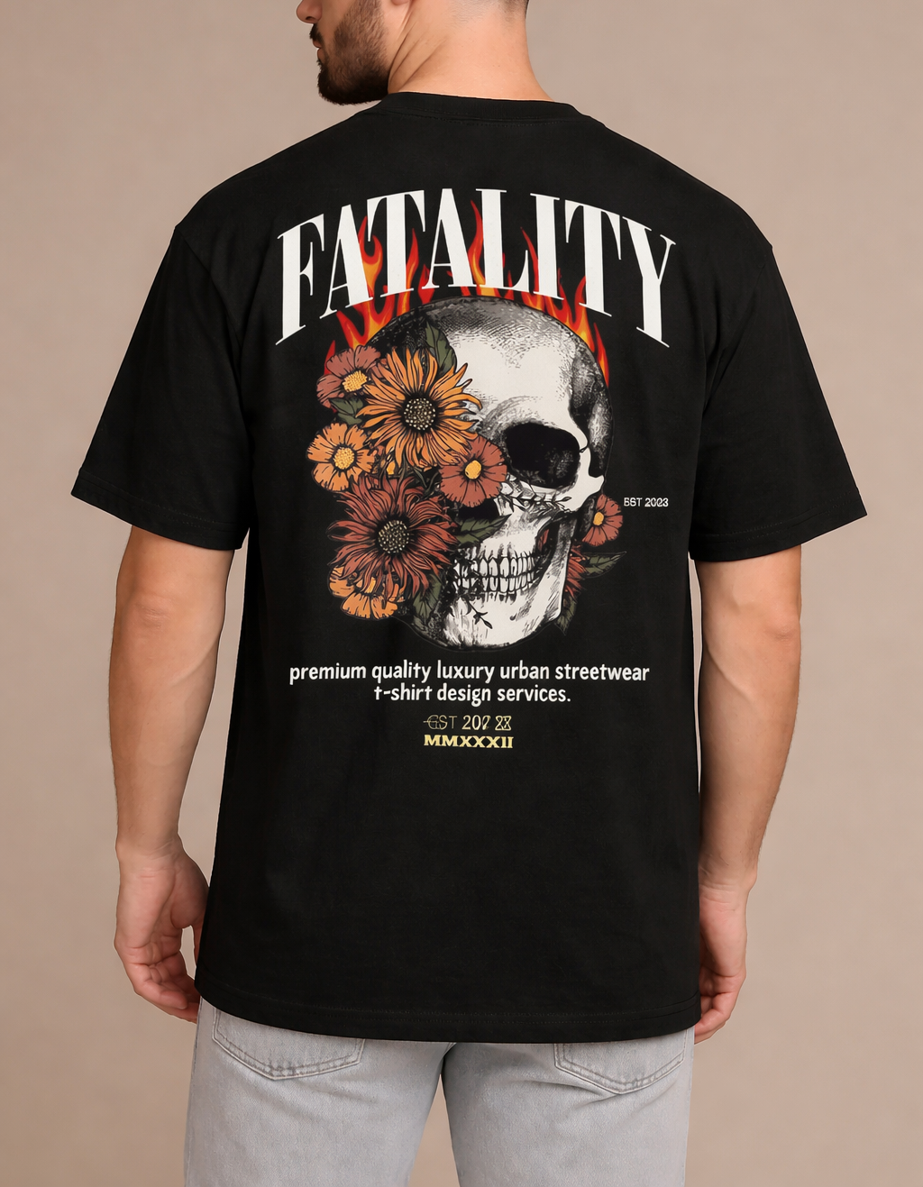 Fatality Skull Oversized T-Shirt